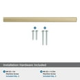 thumbnail image 4 of Amerock Merced 6-5/16 inch (160mm) Center-to-Center Golden Champagne Cabinet Pull, 4 of 6