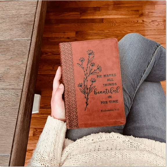 Custom Engraved KJV Bible | Everyday Study Bible | Christian Gifts Baptism Gifts KJV Bible Women Men