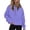 Purple Sweatshirts 1PC, variant on MEZZALL Sweatshirts For Women Solid Color Long Sleeve Hoodies Half Zip Cropped Pullover Quarter Zipper Fall Tops Clothes Basic Daily Outdoor Relaxed Fit Travel
