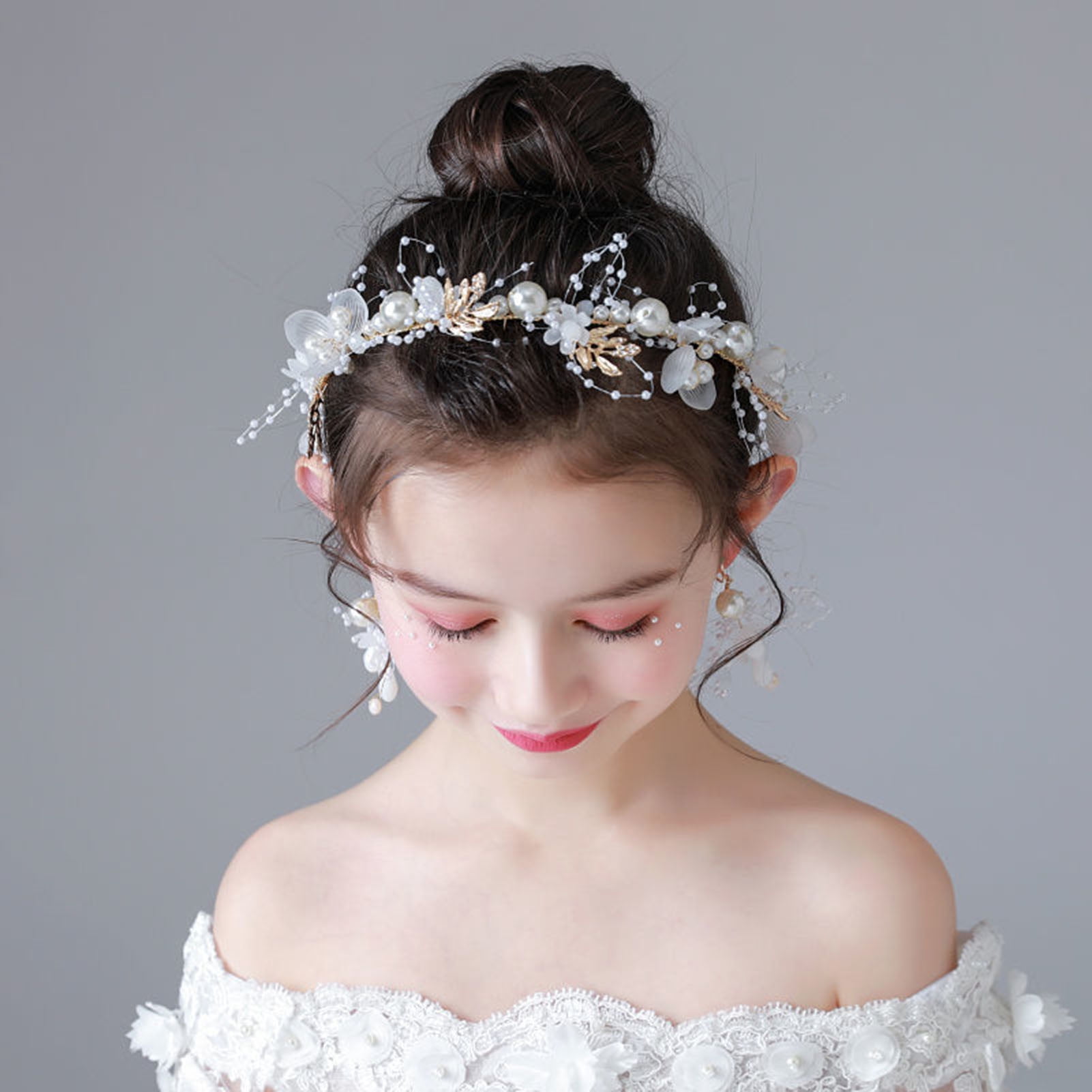 rygai Girl Hair Accessory Beautifully Lace Alloy Fashionable Beautiful