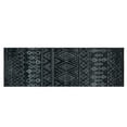 thumbnail image 2 of Washable Skid-Resistant Runner Rug Geometric Black 24" x 72", 2 of 9