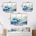 thumbnail image 4 of Designart "Tide of Drama I" Coastal Wall Art Prints Set, 4 of 5