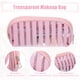 thumbnail image 5 of Bolsa de Maquillaje Transparente Unique Bargains Neceser Organizador para Viajes PVC Rosa, 5 of 7