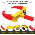 thumbnail image 2 of KAYCENTOP Wheel Clamp Lock Tire Lock Anti Theft Lock Fit Most Vehicles Max 11" Tire Width and 7" Reach for Trailers SUV Boats ATVs Motorcycles Golf Cart Great Deterrent Bright Yellow/Red, 3 Keys, 2 of 12