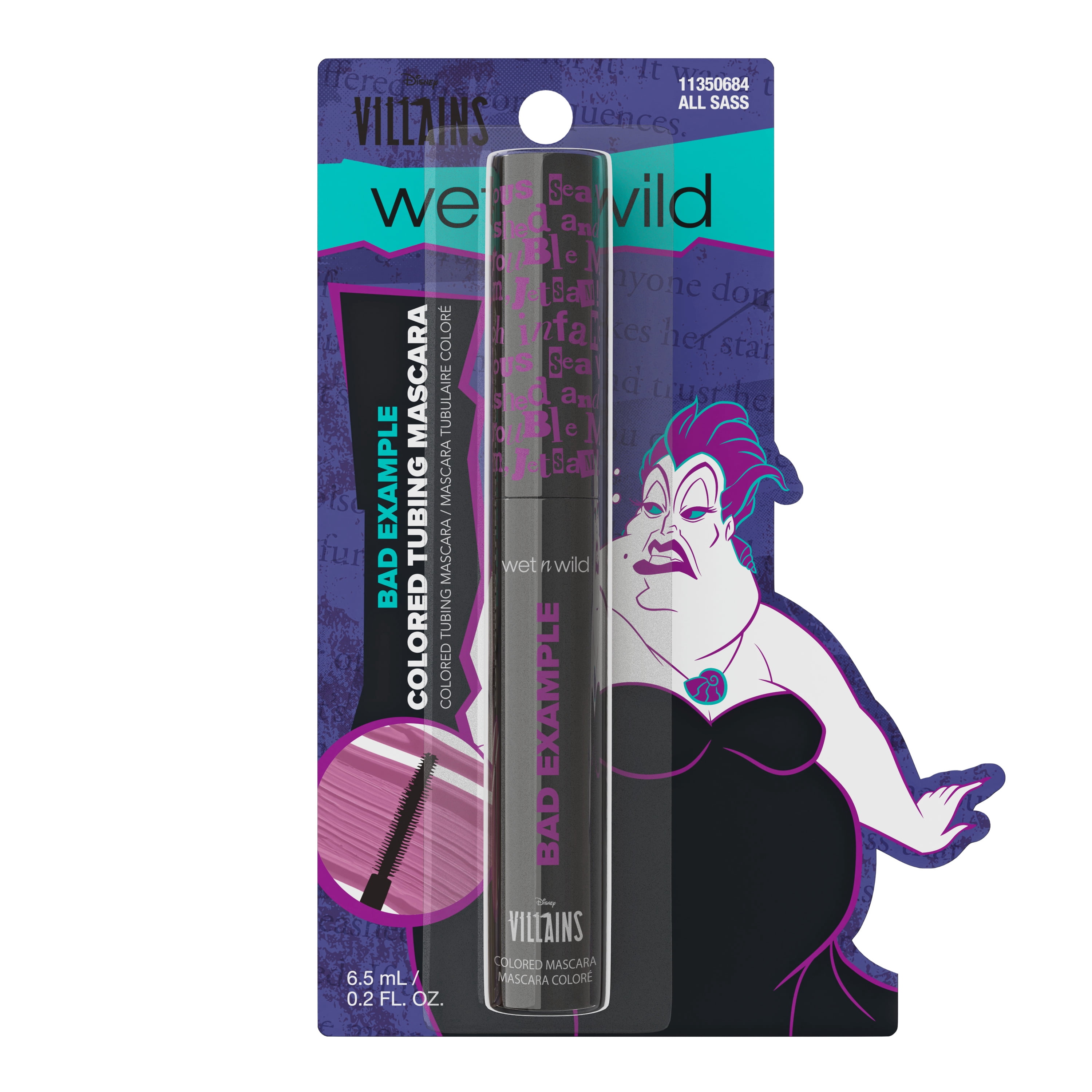 Wet N Wild Disney Villains Bad Example Colored Mascara in All Sass - 0.21 Fluid Ounces