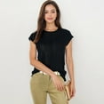 thumbnail image 6 of Women's Sleeveless Knit Top With Seam Front Detail- X Large, Black, 6 of 6
