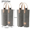thumbnail image 2 of FUYGRCJ 2PCS 12 Bottle Wine Carrier Felt Wine Tote Bag Collapsible Wine 2 of 10