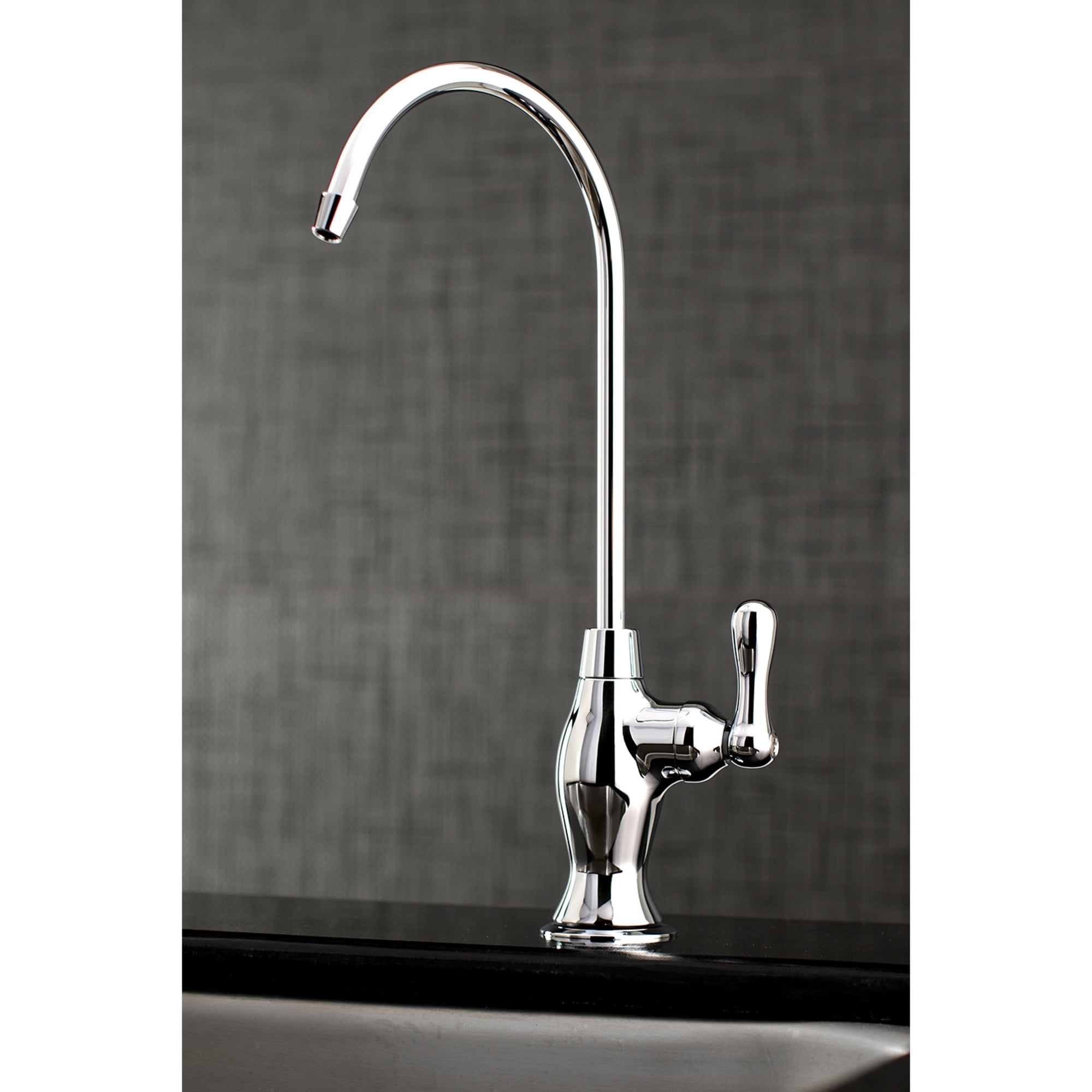 Kingston Brass KSAG3191AL Restoration Reverse Osmosis System Filtration Water Air Gap Faucet, Polished Chrome
