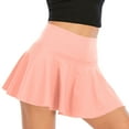 thumbnail image 1 of IROINNID Short Elastic Waist Skirt For Women Fake Two-piece Running Casual Yoga Tennis Skirt Solid Color Skirt, 1 of 5