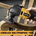 thumbnail image 7 of Cordless Oscillating Multi-Tool for Dewalt 20V Battery with 6-Speed Adjustment for Scraping, Sanding,Cutting Wood (Battery Not Included), 7 of 7