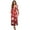 Red Snowflake, variant on FKELYI Womens Long Sleeve Maxi Dress Hippie Floral Skull Print Soft V-neck Casual Dress with Pocket Fall Dresses for Spring Winter, M