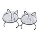 thumbnail image 2 of Comedero elevado para gatos, plato, rejilla de hierro, base estable, limpieza sencilla, antideslizante. doble cuenco negro, 2 of 9