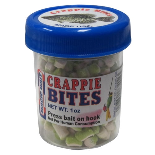 Magic Bait Crappie Bites Fishing Bait 1oz Chrt/White