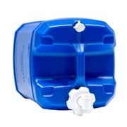 WaterPrepared ReadyJug 7 Gal Stackable Water Storage Container with Spigot, Blue, 2 Pack