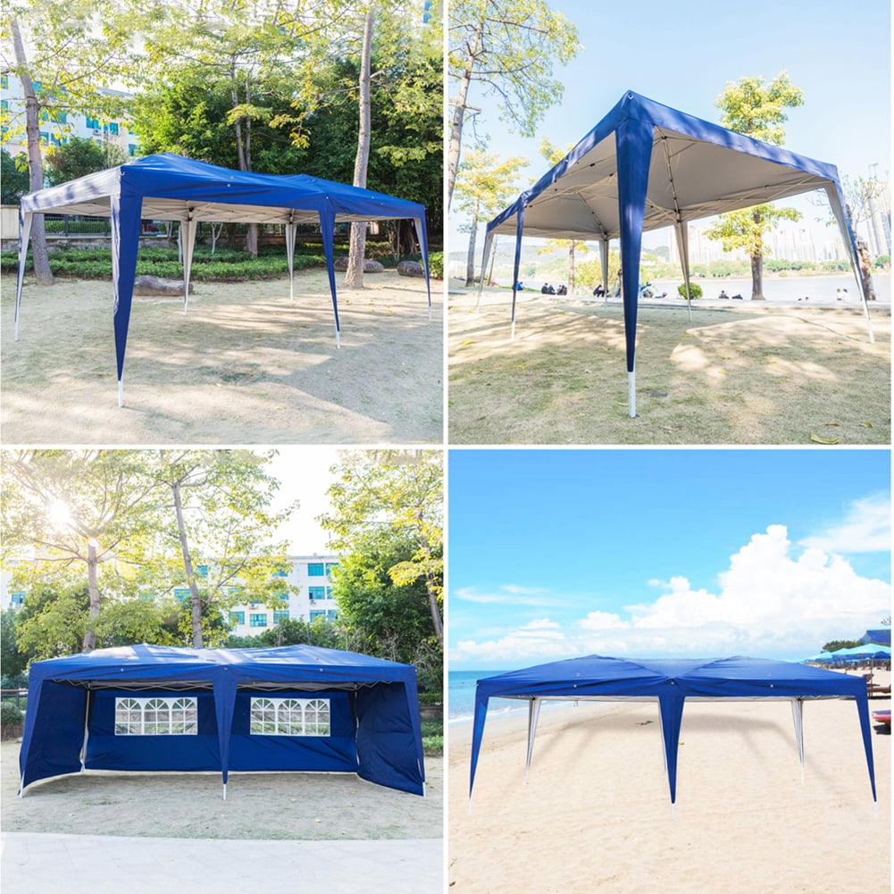 Aimee Lii 180"x236" Canopy Tent Awnings for Decks, Backyard Canopy Gazebo, Outdoor Patio Awnings for Party BBQ Events, Waterproof, Easy Set Up, Blue