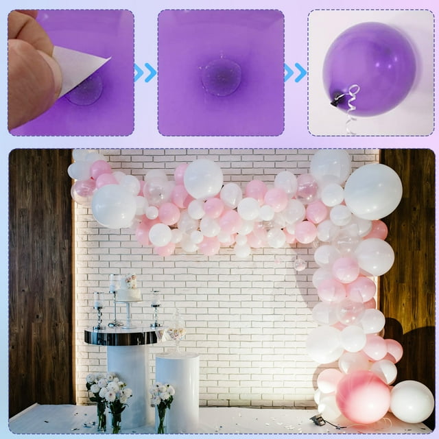Becaristey 10 Pcs/ensemble Pâte Ronde Facile et Durable Transparente Adhésive pour Grand Application 1ensemble