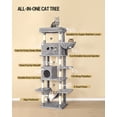thumbnail image 4 of Large Cat Tree Tower with Large Top Perch, Washable Cushion, Suitable for Multiple Cats, 4 of 10