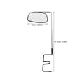 thumbnail image 2 of KAKOWELY Mountain Bike Mirror Bicycle Rearview Mirror Adjustable Angles Silver 1Set, 2 of 8