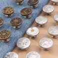 thumbnail image 5 of 10pcs Portable Waist Adjust Removable Nailless No-Sewing Metal Button Jeans Buttons Repair Kit Pants Pins PRESS TYPE5, 5 of 8