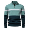 thumbnail image 1 of Ccpelsie Chandail à Col Roulé Décontracté pour Homme, Léger, Chaud, Élastique, pour Hommes, Automne Hiver, Tenue Mode (Vert, P), 1 of 9
