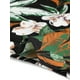 thumbnail image 5 of INSPIRAR CHIC Top de tanque con volantes de cuello cuadrado impreso tropical para mujer XS Negro, 5 of 6
