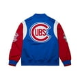 thumbnail image 5 of Men's Mitchell & Ness Royal/Red Chicago Cubs Cooperstown Collection Team Origins Satin Full-Snap Jacket, 5 of 7