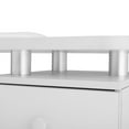 thumbnail image 4 of Zimtown Salon Nail Table Station, Movable Manicure Tech Table with 2 Large Storage Space Drawers for Home Spa Beauty Salon (White), 4 of 9