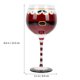 thumbnail image 5 of 1 copa de vino creativa pintada a mano, copa de vino navideña, copa de cristal para bar., 5 of 5