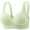 Green Bra for Women, variant on Lightweight Wireless Bra Large Shoulder Straps Lace Stitching Underwear Daily Use for Comfortable Fit and Breathability Beige,36