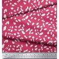 thumbnail image 2 of Soimoi Pink Poly Georgette Fabric Cow Animal Skin Printed Fabric 1 Yard 52 Inch Wide, 2 of 3