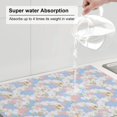 thumbnail image 6 of Kdxio Orchids Flowers for Dish Drying Mat,24*18 inch Absorbent Dish Drainer Kitchen Counter,Large Size Dish Drying Pad for Countertops,Draining Racks, 6 of 9