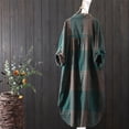 thumbnail image 3 of ZOHIUM Blouses for Women Casual Women's Shirt Sunscreen Turn-Down Collar Retro Loose Thin Coat Summer Tops for Women 2181 Womens Button Down Shirt Summer Tops (Green,M), 3 of 4