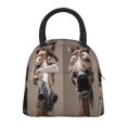thumbnail image 1 of Disketp Funny Horse Faces Expressions Bolsa Térmica para Almuerzo, Lonchera con Abertura Amplia y Gran Capacidad, Organizador Reutilizable para Mujeres, Hombres y Adultos, 1 of 6