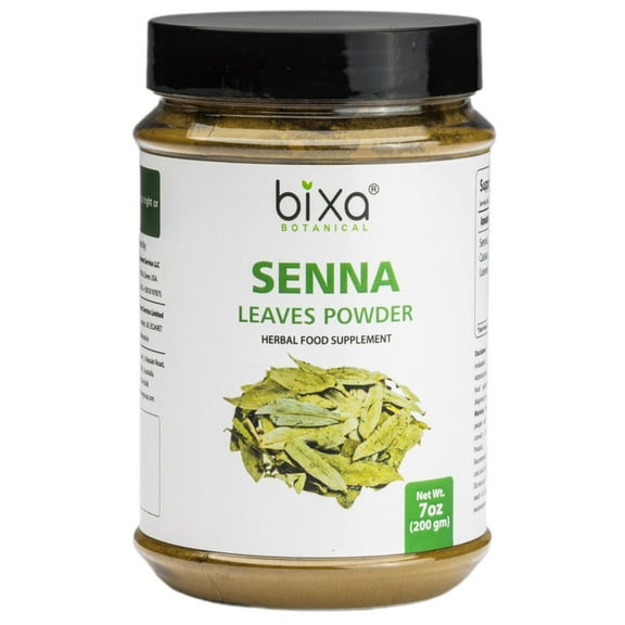 Senna Leaves Powder - 7 Oz / 200 gm (Cassia angustifolia), Natural Herbal Stomach Laxative | Natural Ayurvedic Herbal Stool Softener Supplement | Support Digestive Function and Constipation Relief