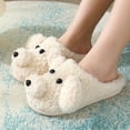 thumbnail image 4 of Plush Dog Slippers Cartoon Animal Slippers Cute for Autumn Winter Sport Supplies (White 38-39), 4 of 10