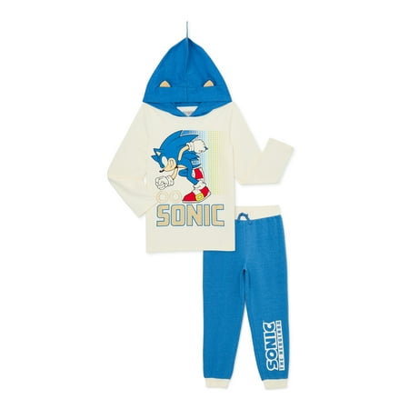 Sonic Boy Cosplay Hoodie and Joggers Outfit Set, 2-Piece, Sizes 4-10