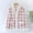 White, variant on Fleece Plaid Jacket for Womens Button Home Wear Winter Flannel Loungewear Thickened Fuzzy Bed Coat with Pocket New Pinky L