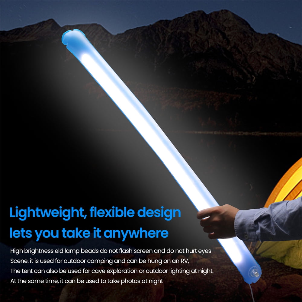 Camping Light, Inflatable Light Tube, Folding Inflatable Camp ...