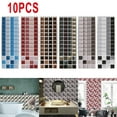 thumbnail image 6 of 10 Pcs Mosaic Tile StiforCKers StiforCK Bathroom Kitchen Home Wall Decal Self-adhesive, 6 of 7