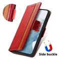 thumbnail image 3 of ELEHOLD Premium Leather Wallet Case for Samsung Galaxy S23 Plus/S23+  6.6" Practical Card Slots Money Slot RFID Blocking Stand Function Luxury Purse Case,Red, 3 of 7