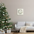 thumbnail image 2 of Warm Christmas Greetings Beach Shells Themed Wreath Coastal Graphic Art Gallery-Wrapped Canvas Print Wall Art, 2 of 5