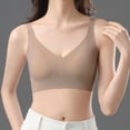 thumbnail image 4 of Bixock Plus Size Bras for Women Wireless Solid Color Back Hook Closure Beautiful Back Enhanced Support Breathable Daily Wear Bra, 4 of 4