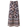 thumbnail image 5 of Women's Skirts Summer Flared Ruffle Solid Color Soft & Lightweigh Flowy Swing Pleated Beach Long Skirt with Pockets, 5 of 6