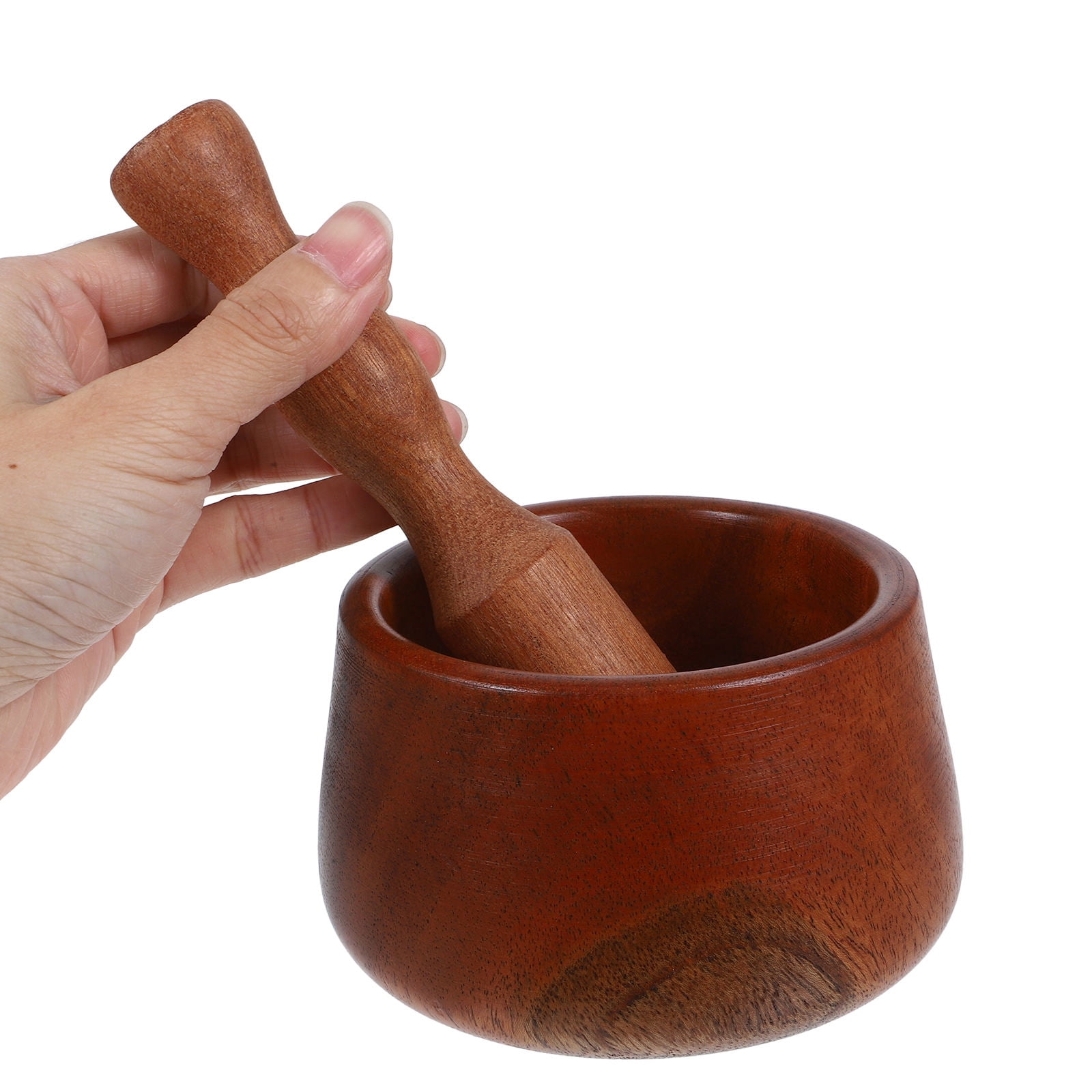 CRILSTYLEO Pestle Garlic Mortar Pestle Set Multi Wood 1 Set