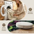 thumbnail image 5 of ODIKA Music Note Concentric Circle Notes Round Impact Movie Vinyl Eight for Queen Size Bedroom, Under Bed, Master Suite, Foldable Easy Care, 5 of 7