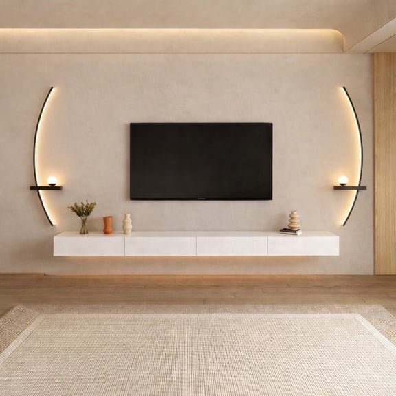 2 Pack Adjustable Bedroom LED Wall Lights 3 Color Modes White Warm Neutral Light