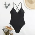 thumbnail image 2 of RUTAYY Swimwear Women Solid Color Skinny Slim Swimsuit Bikini Boho Beachwear, 2 of 7