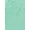 thumbnail image 5 of MOA COLLECTION Women's Plus Size Capri Jeggings - Cotton Blend, 5-Pocket Skinny Pants (XL-XXXL), 5 of 5