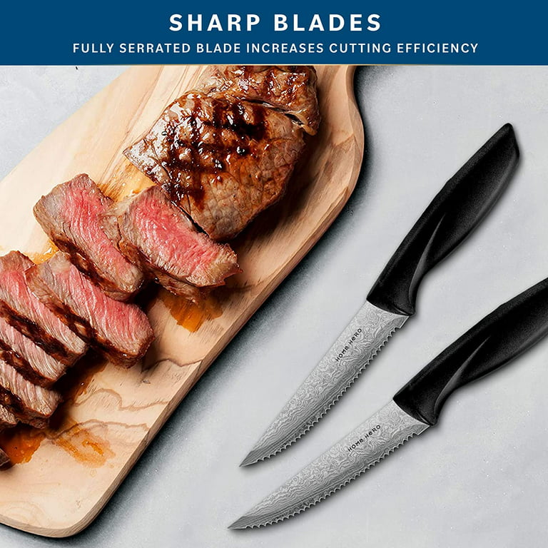 4/6/8pcs Kitchen Steak Knife Set Durable Stainless Steel 5 Inch
