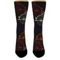 thumbnail image 4 of ThisWear Fun Biker Gifts Novelty Bike Socks Biking Socks Bike Accessories 2-Pairs Novelty Crew Socks, 4 of 5